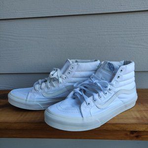 Vans Sk8-Hi All White - Size 8,5 US